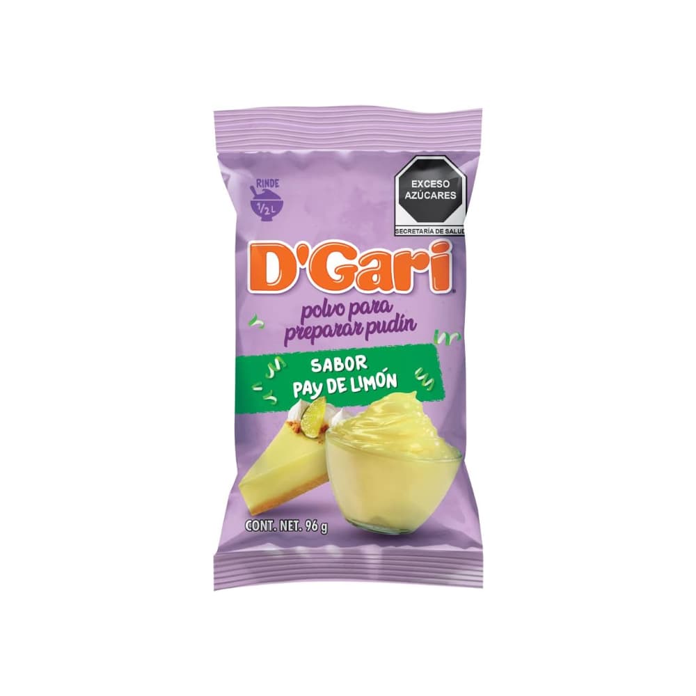 Polvo para preparar pudín sabor limón D'Gari (96 g / 3.39 oz) - Miniatura 3