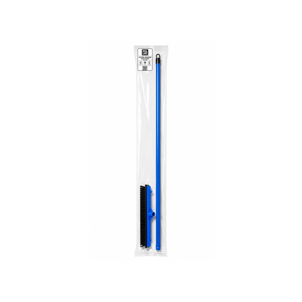 Escoba-haragán multiusos de plástico color azul PDL LMC - Miniatura 4