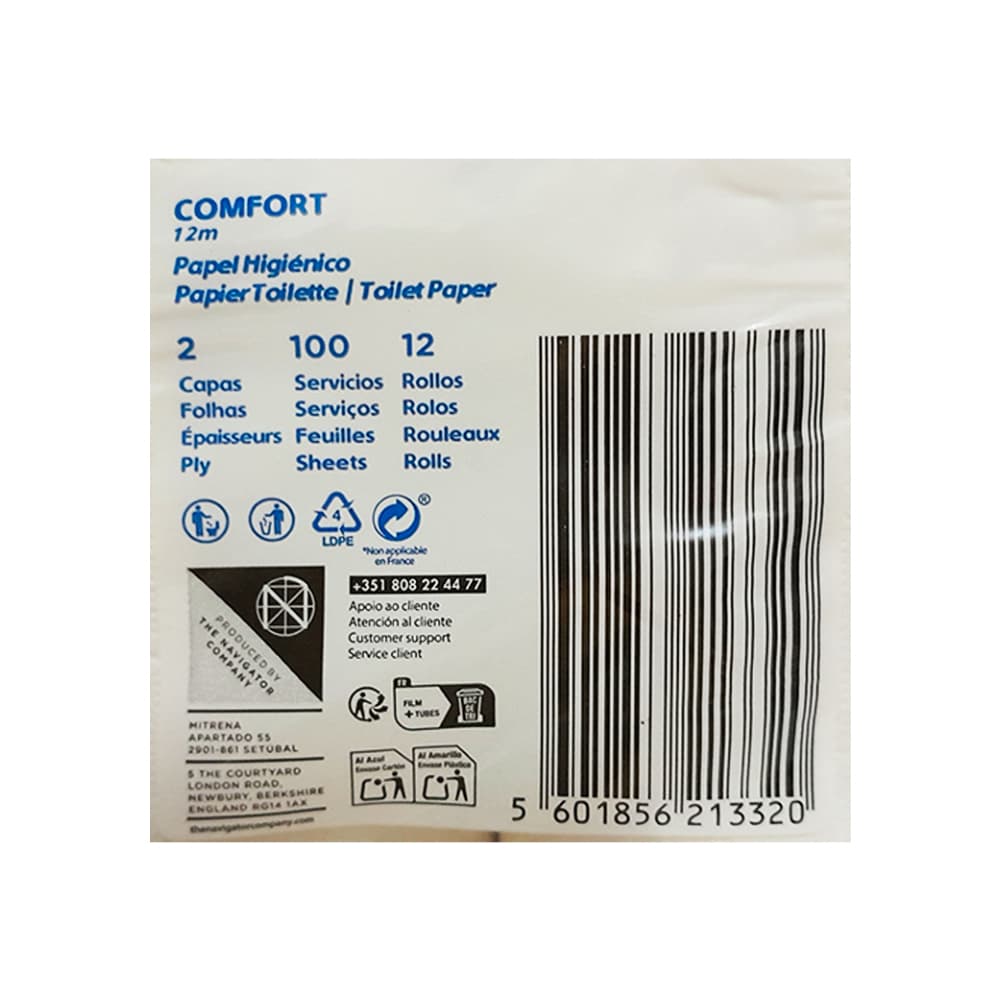 Papel sanitario Extrela Confort (4 x 12 U) - Miniatura 3