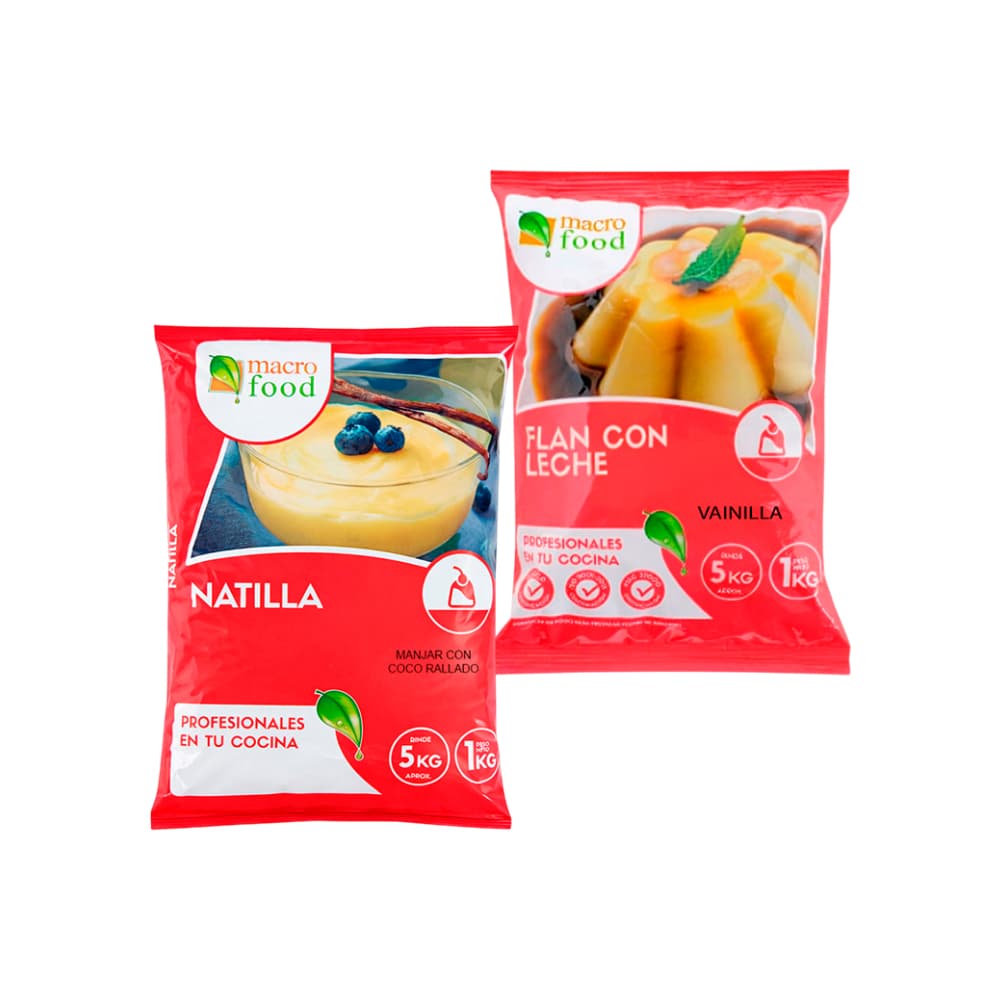 Combo dulce: Flan vainilla + Natilla coco - Imagen 1