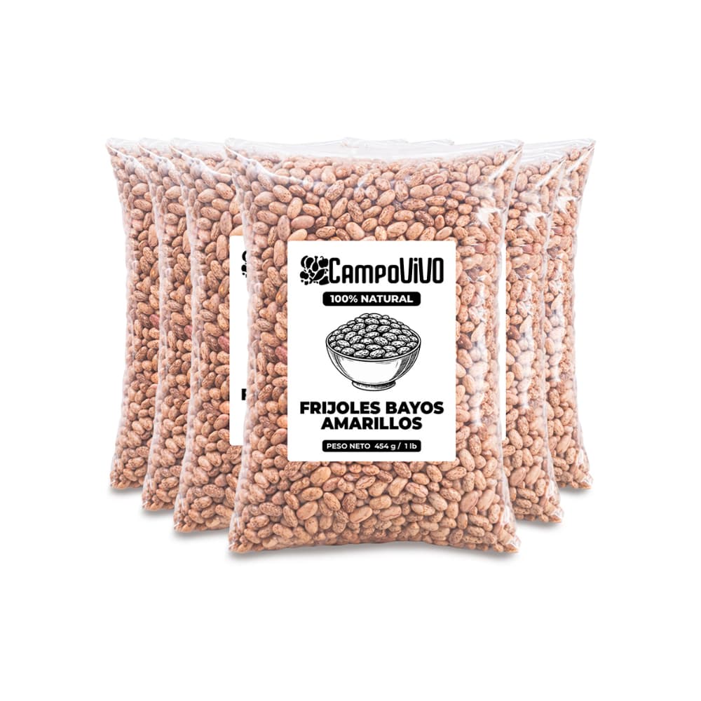 Frijoles bayos amarillos Campo Vivo (6 x 454 g / 1 lb) - Miniatura 1