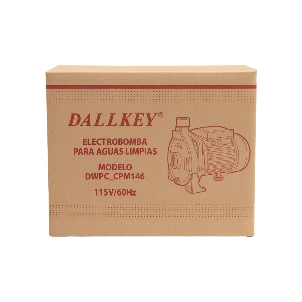 Bomba de agua centrífuga de 3/4 HP / 1" x 1" Dallkey DWPP_CPM146 - Miniatura 4