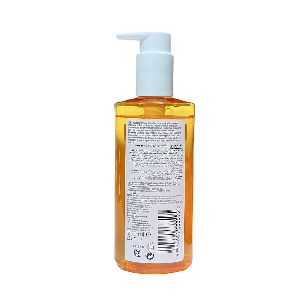 Limpiador facial sin aceite para control de manchas Neutrogena (200 ml) - Miniatura 2