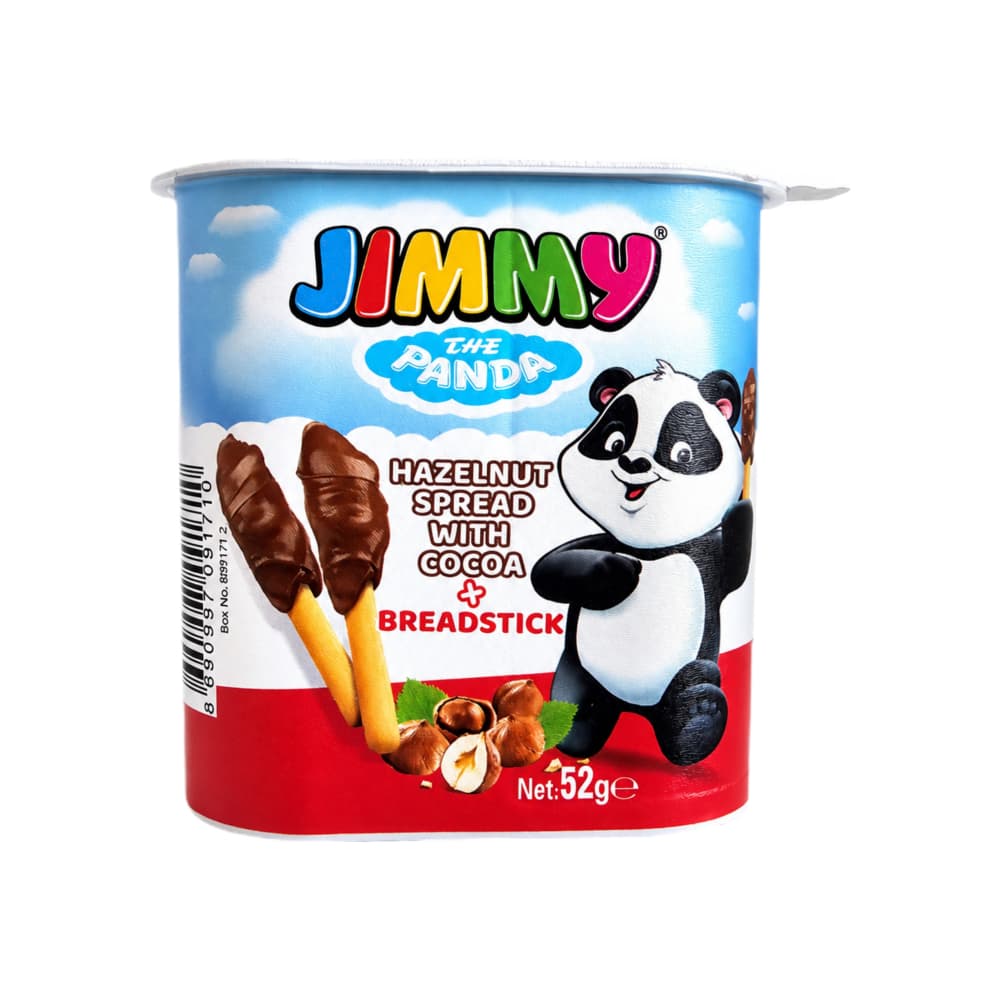 Crema de avellanas con cacao y palitos de pan Jimmy Panda (52 g / 1.83 oz) - Miniatura 1