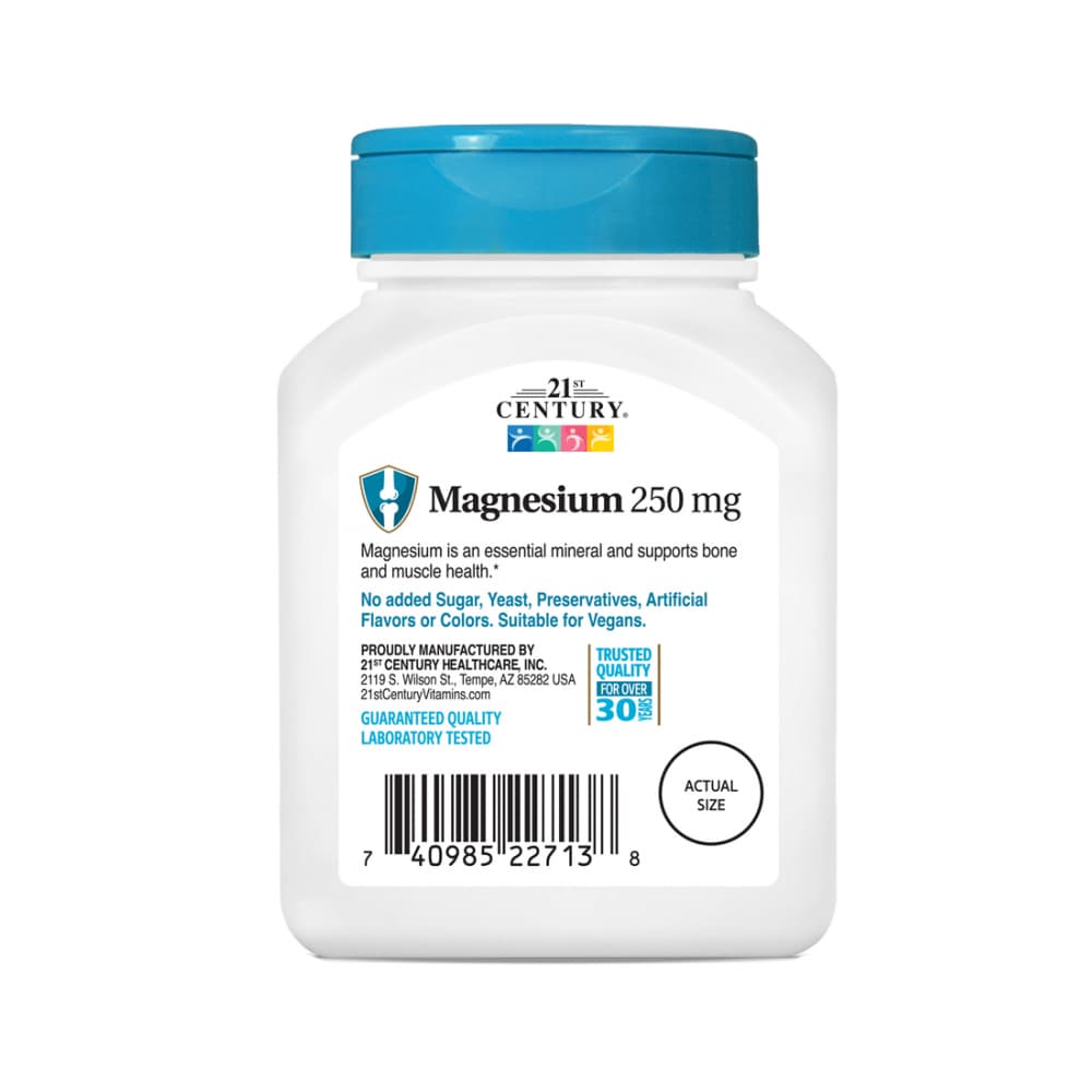 Magnesio 250 mg 21st Century (110 tabletas) - Miniatura 4