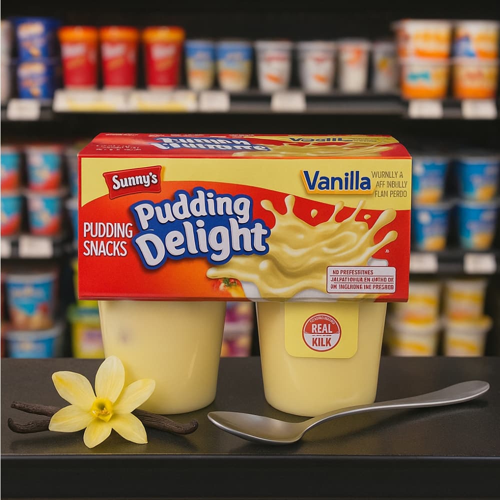 Natilla de vainilla Sunny' s (4 x 92.1 g / 3.25 oz) - Miniatura 4