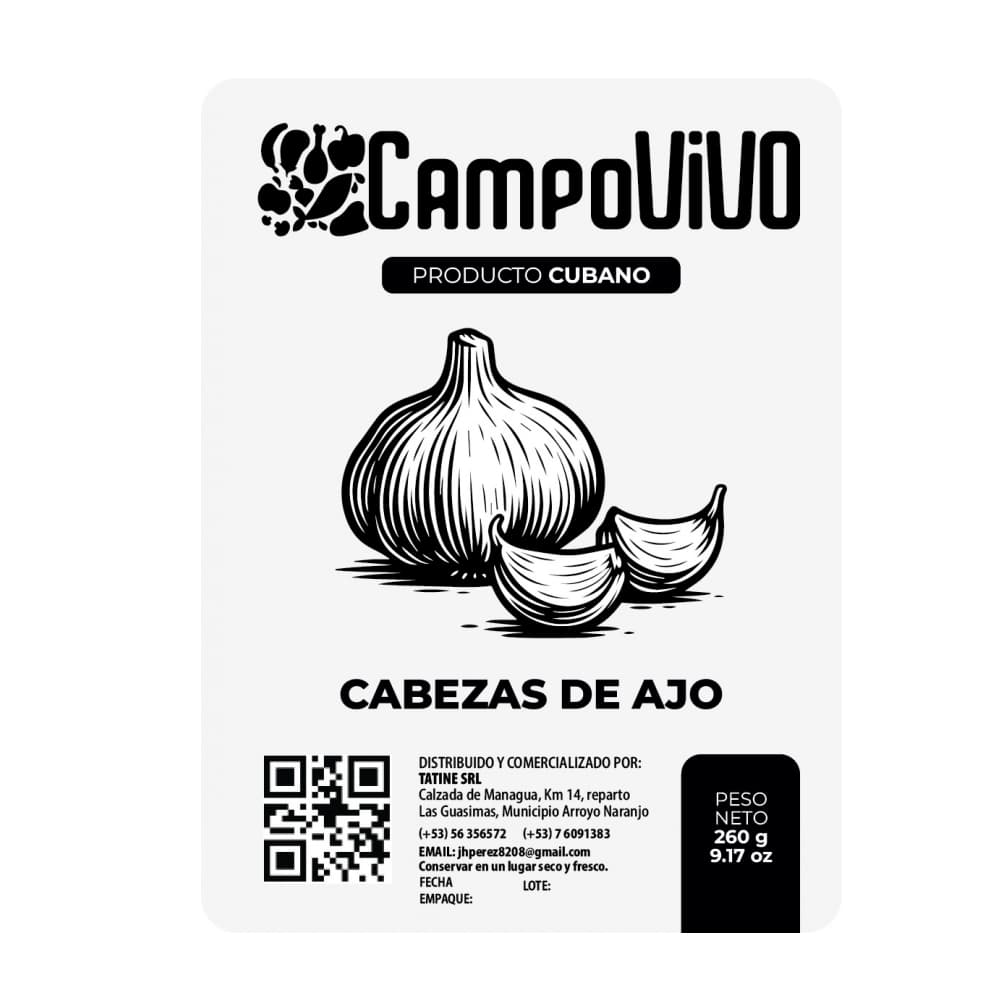Cabezas de ajo Campo Vivo (260 g / 9.17 oz) - Miniatura 3