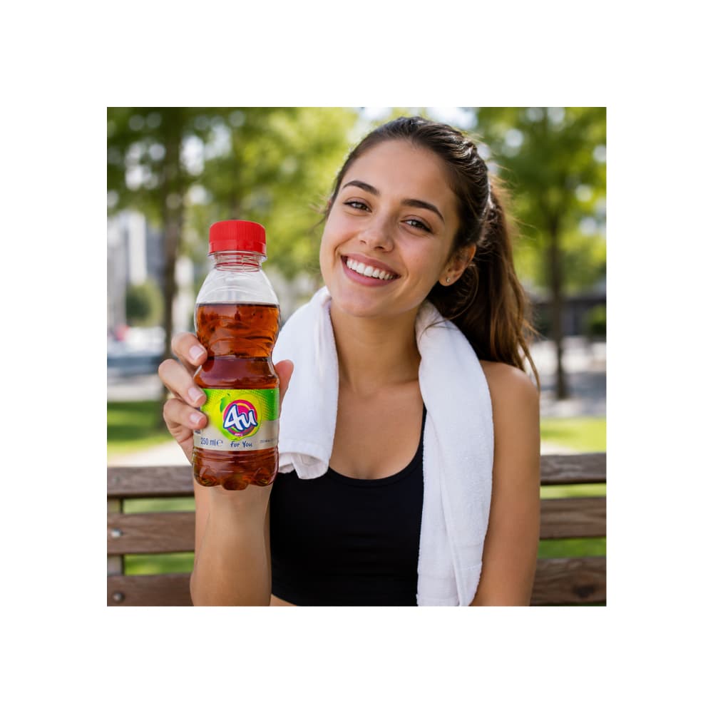 Refresco gaseado de manzana 4U ( 6 x 250 ml) - Miniatura 4