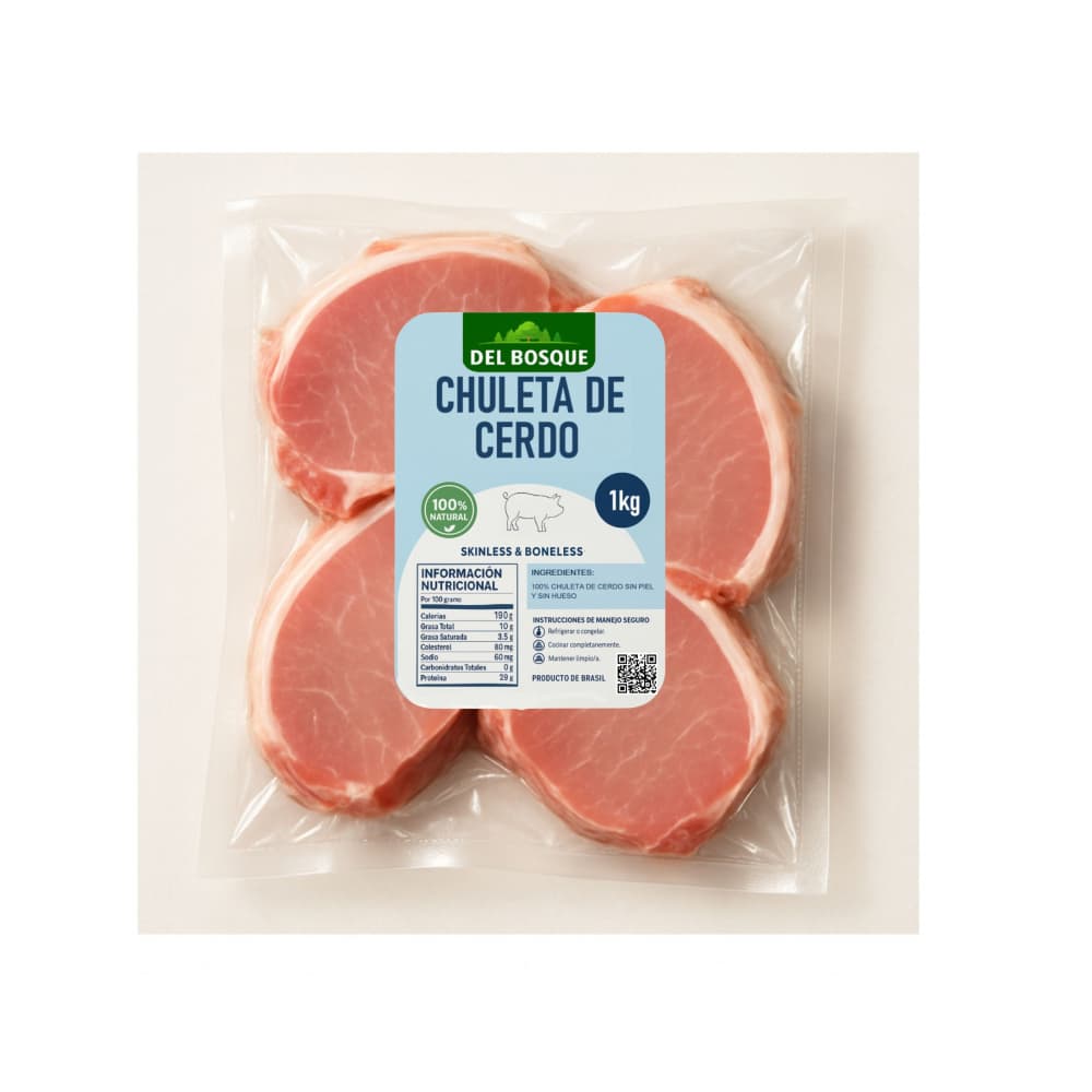 Chuletas de cerdo Del Bosque (1 kg / 2.2 lb) - Imagen 1