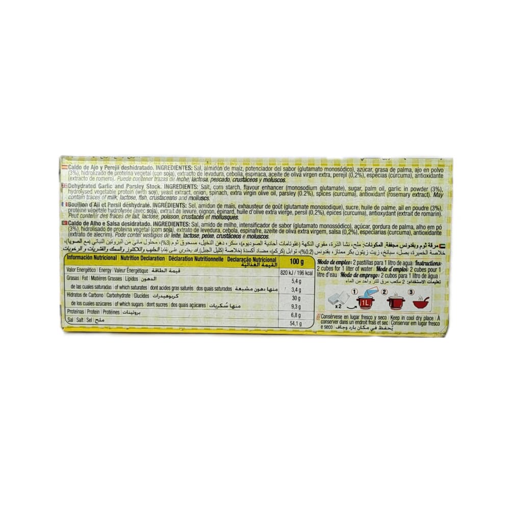 Caldo de ajo y perejil en cubos Calnort (120 g / 4.23 oz) - Miniatura 2