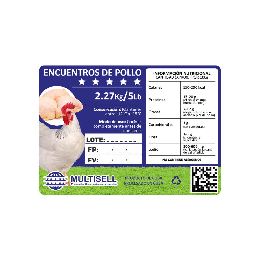 Encuentros de pollo Multisell (2.27 kg / 5 lb) - Miniatura 4