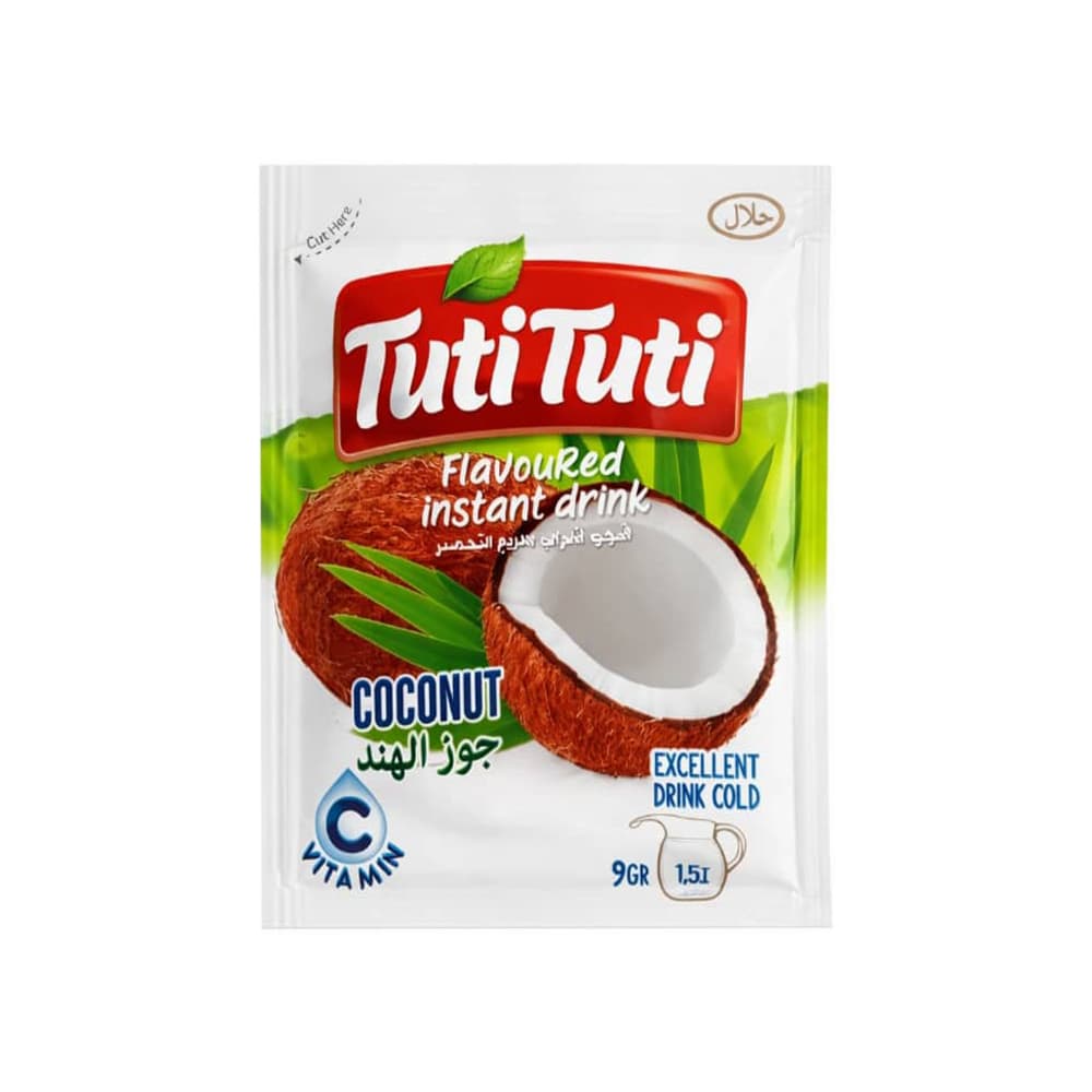 Refresco instantáneo con sabor a coco Tuti Tuti (9 g) - Miniatura 1