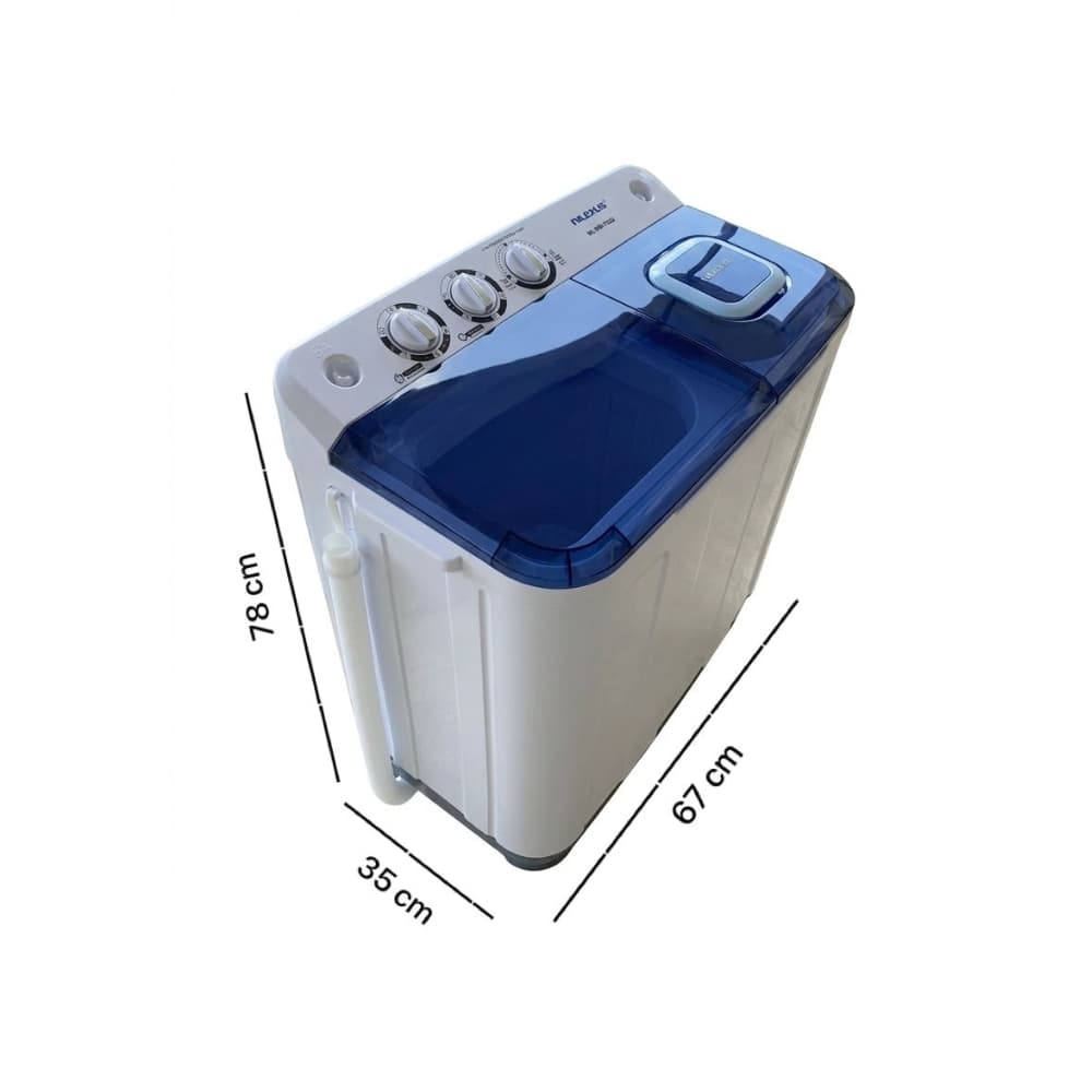Lavadora semiautomática de doble tina 7 kg Milexus ML-WM-7KGS - Miniatura 3