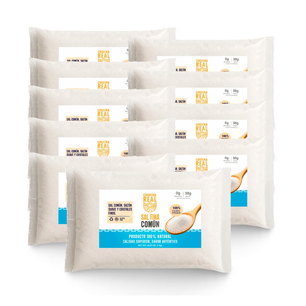 Sal fina común Cosecha Real (10 x 1 kg / 2.2 lb) - Imagen 1