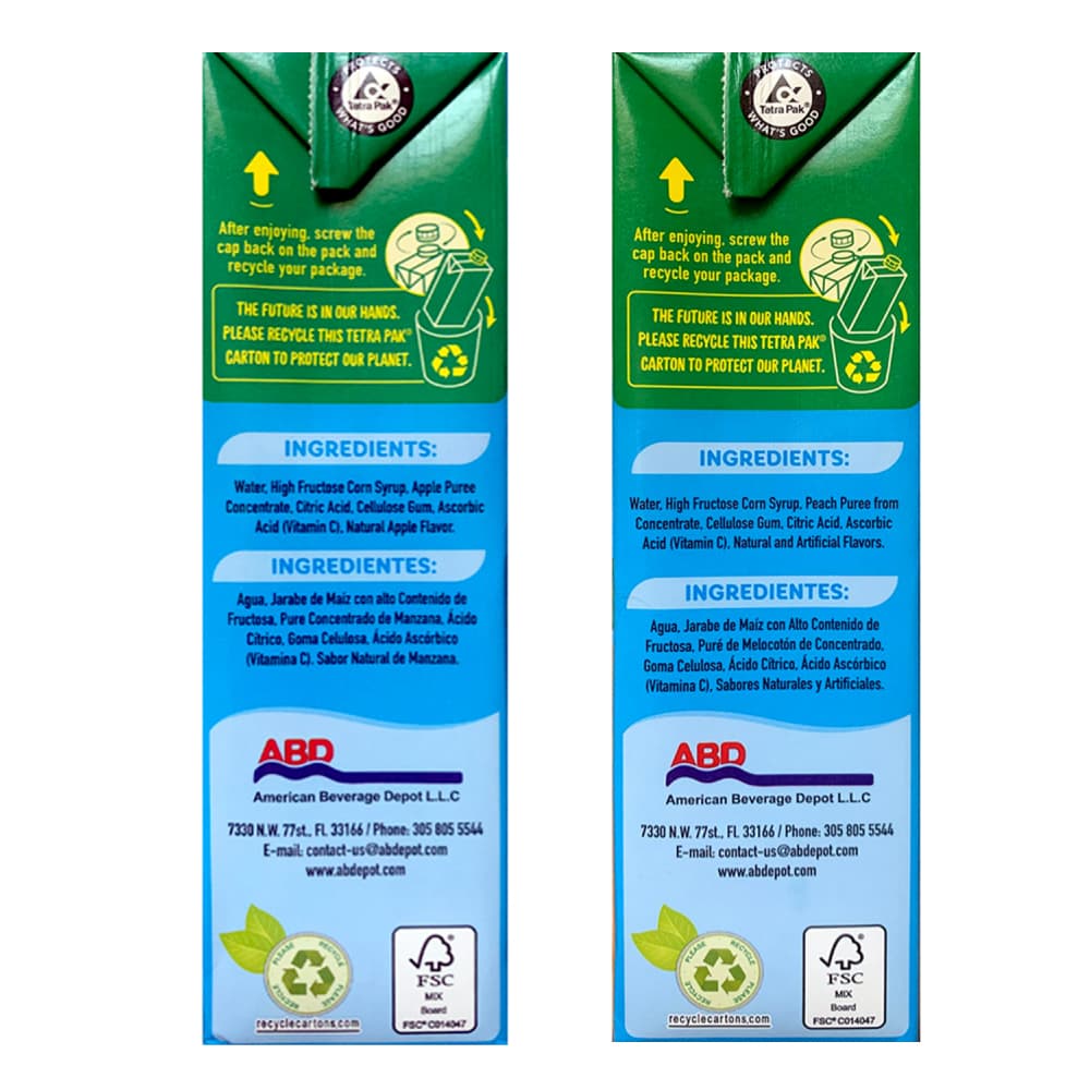 Jugos mixtos sabor a manzana + melocotón Goliath - Miniatura 3