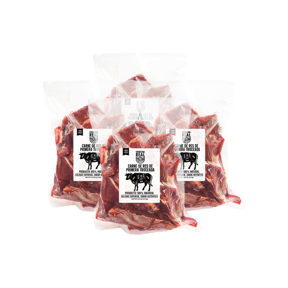 Carne de res de primera troceada Cosecha Real (4 x 1.5 kg / 3.3 lb) - Imagen 1