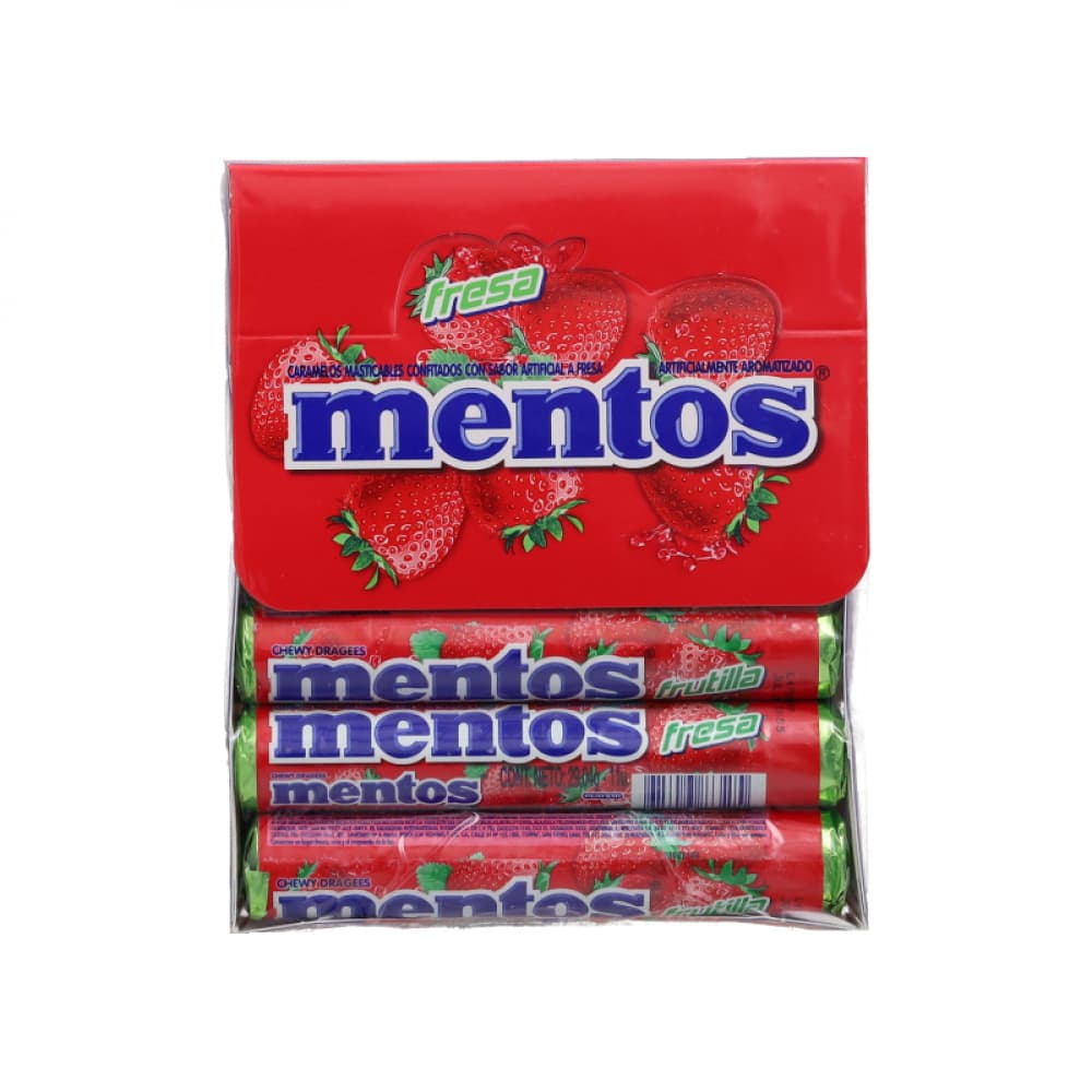 Caramelo masticable sabor fresa Mentos (406.56 g / 14.34 oz) - Miniatura 2
