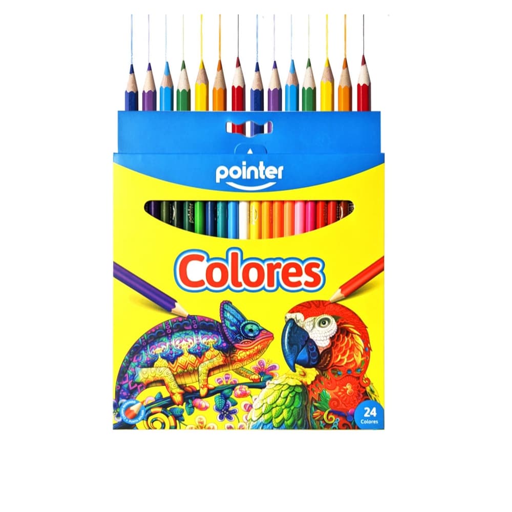 Caja de lápices de 24 colores de madera Pointer - Miniatura 2