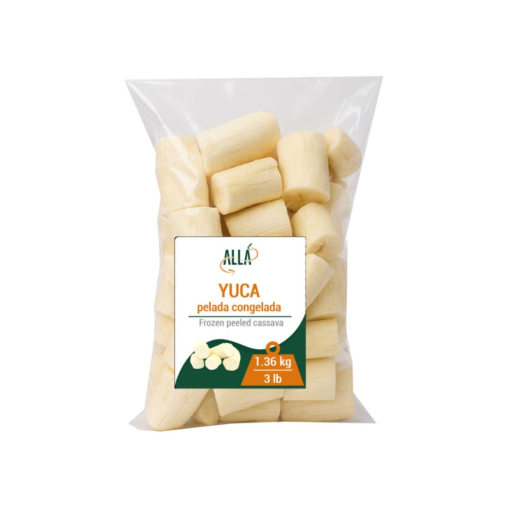 Yuca pelada congelada ALLÁ (1.36 kg / 3 lb) - Miniatura 2