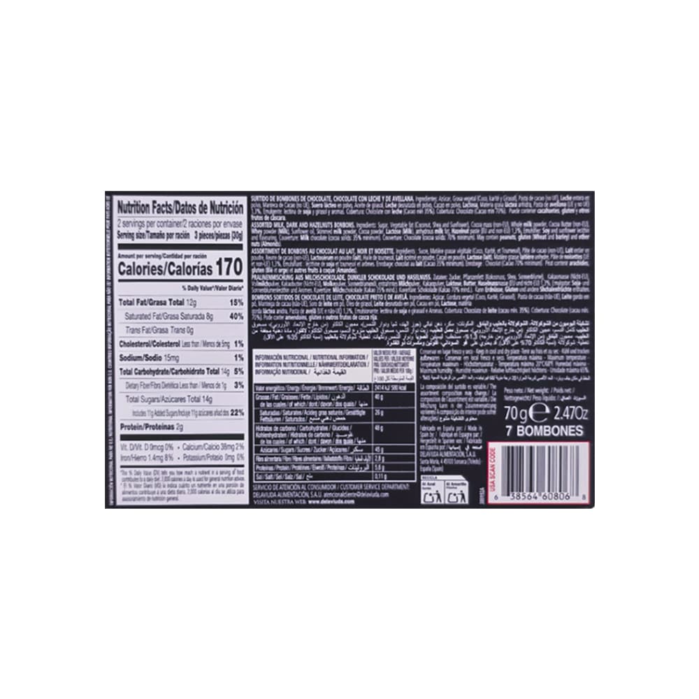 Selección de chocolates Delaviuda (70 g / 2.47 oz) - Miniatura 3