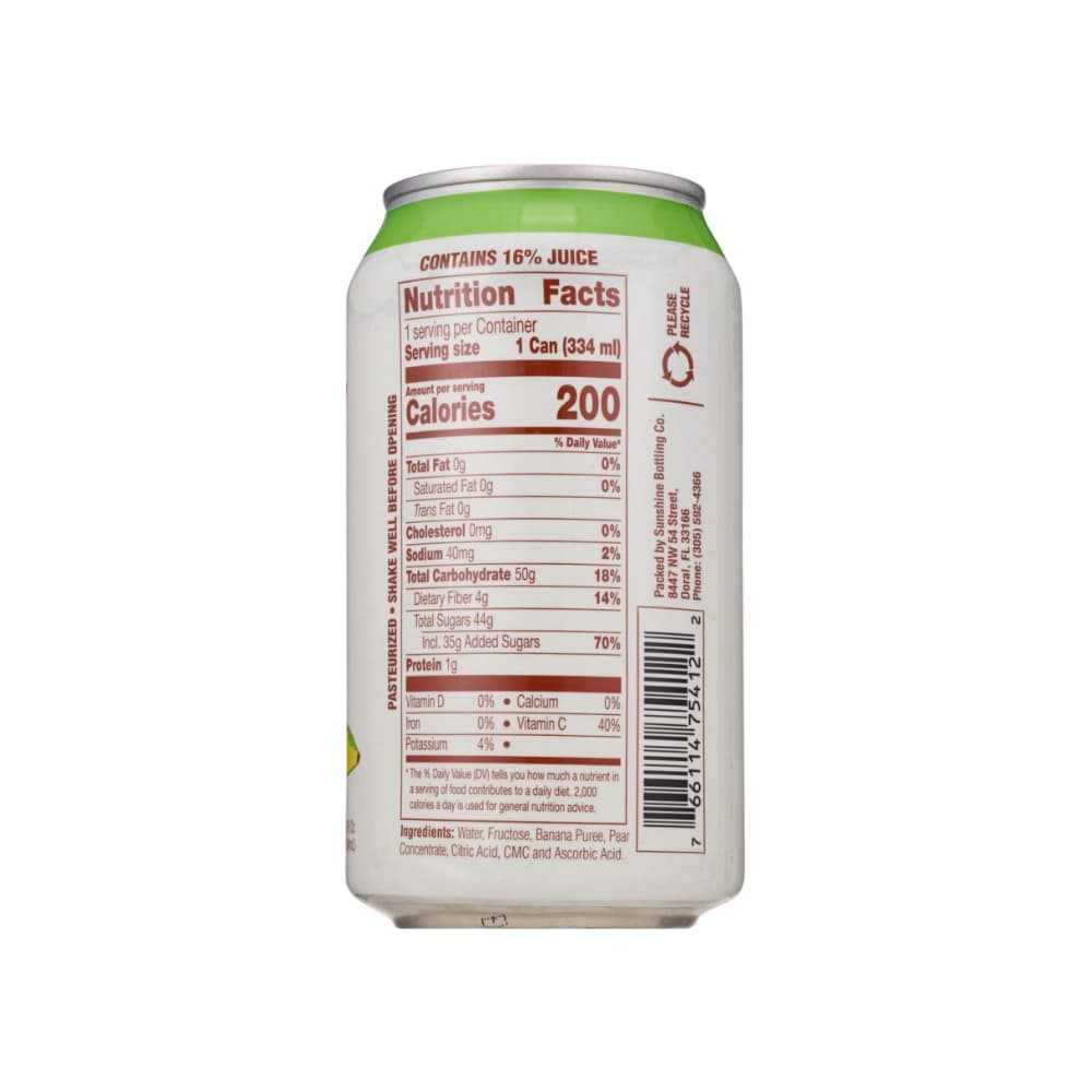 Néctar de plátano Sunchy (12 x 334 ml / 11.3 fl oz) - Miniatura 3