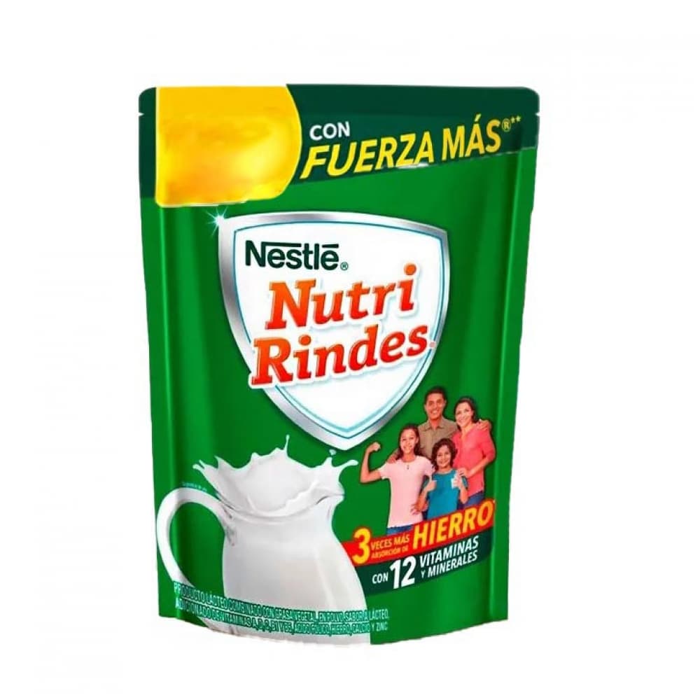 Producto lácteo combinado en polvo con grasa vegetal Nutri Rindes Nestlé (520 g / 1.14 lb) - Imagen 1