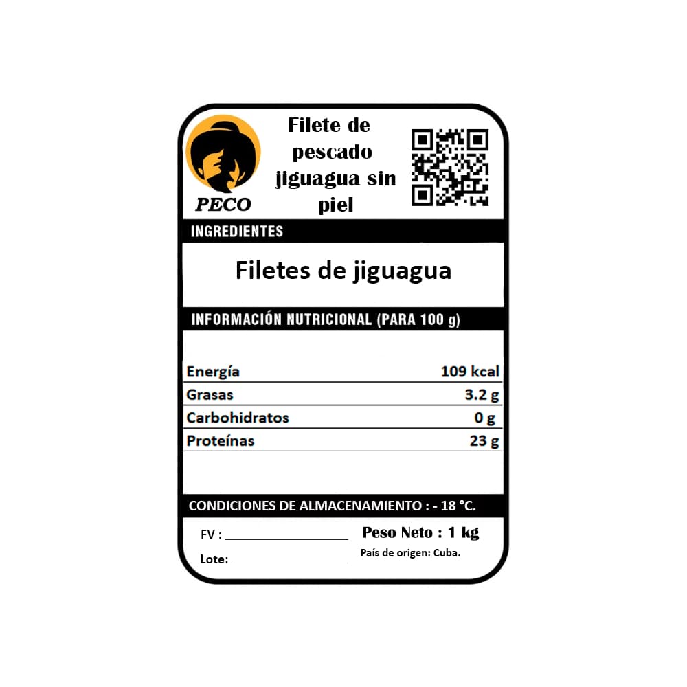 Filete de pescado jiguagua sin piel Peco (1 kg / 2.2 lb) - Miniatura 3