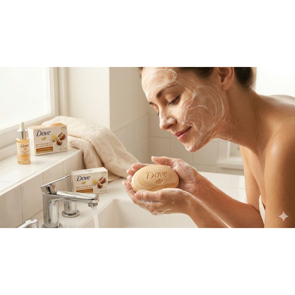 Jabón de tocador con manteca de karité Dove (90 g / 3.17 oz) - Miniatura 5