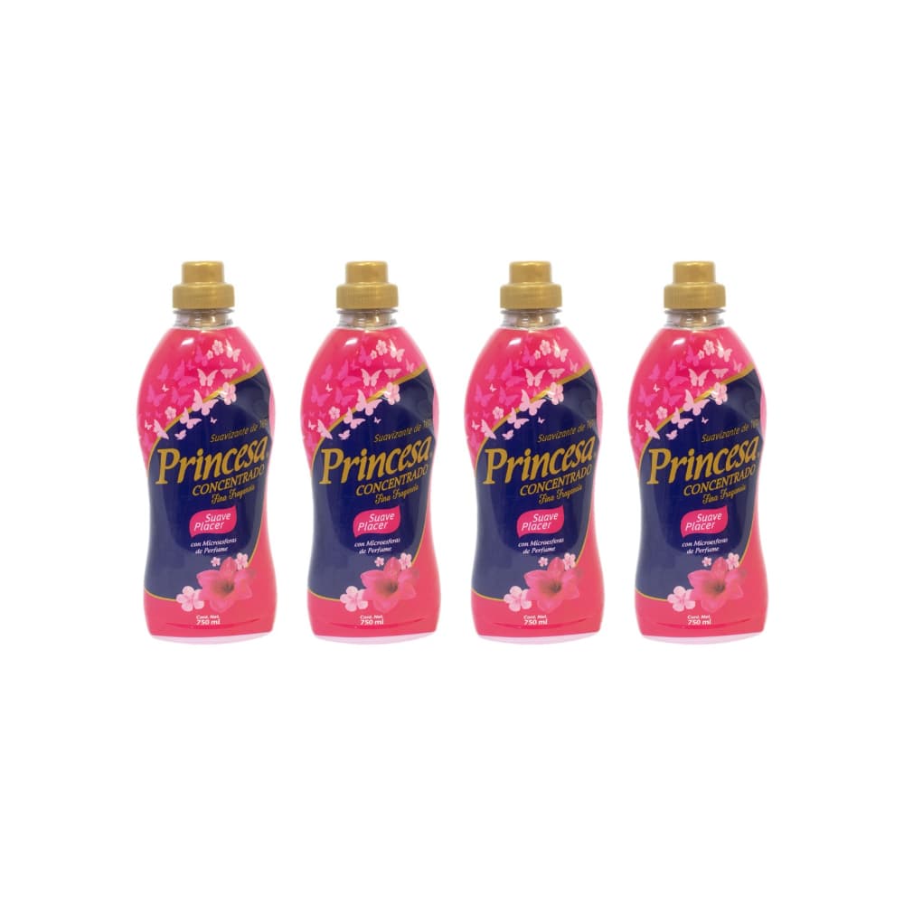 Suavizante de telas suave placer Princesa (4 x 750 ml) - Imagen 1