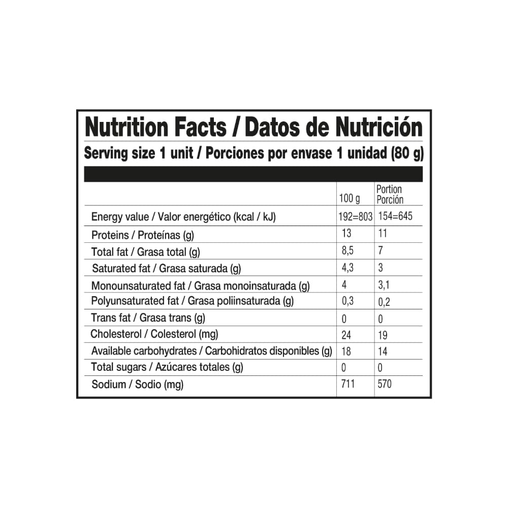 Hamburguesa de carne de res Yeya (24 x 80 g / 2.8 oz) - Miniatura 3