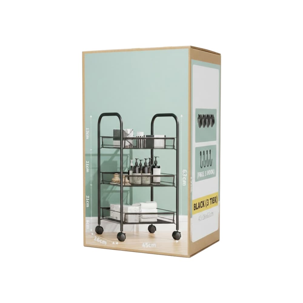 Organizador multiusos metálico de 3 niveles Ray - Miniatura 4
