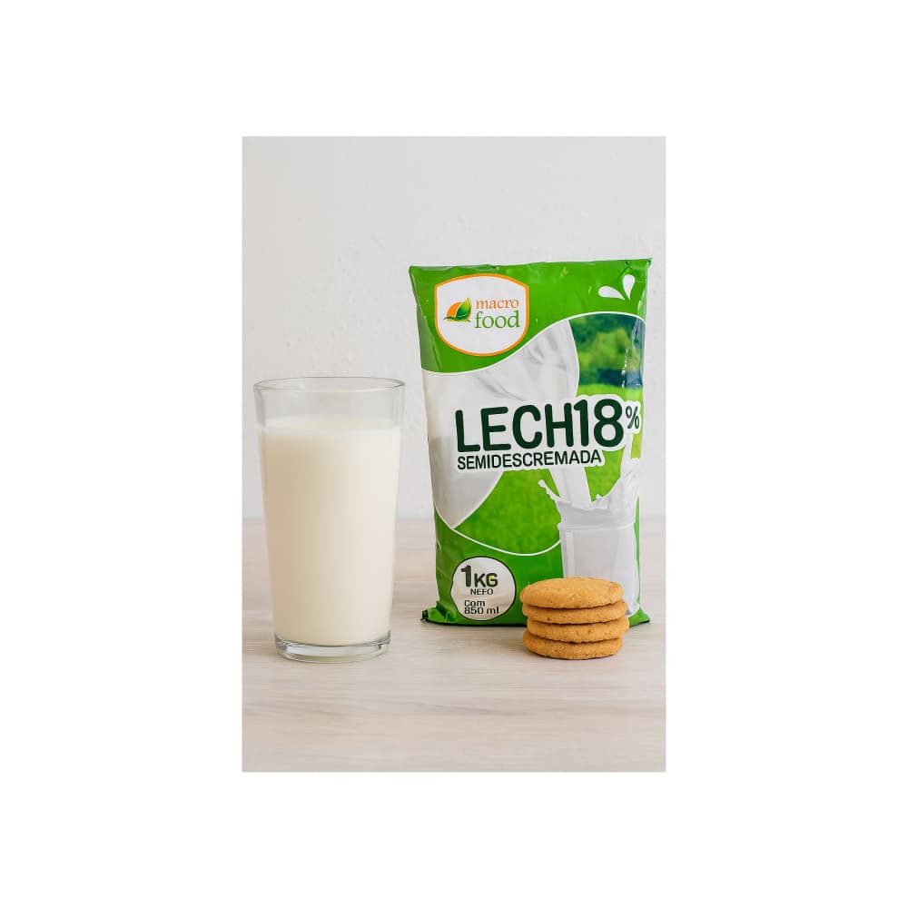 Leche semidescremada 18 % Macro Food (1 kg / 2.2 lb) - Miniatura 4