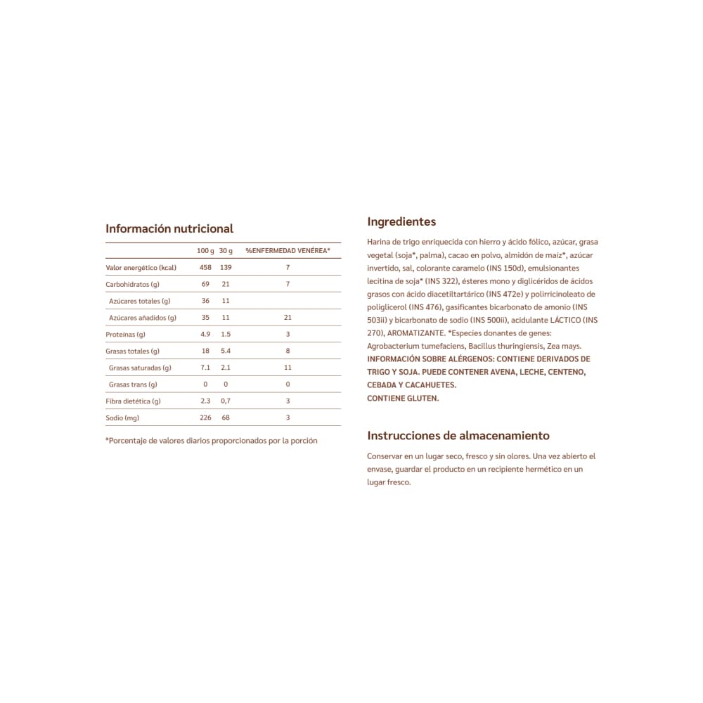 Galletas dulces con relleno sabor a chocolate Tortinhas Marilan (300 g / 10.58 oz) - Miniatura 3