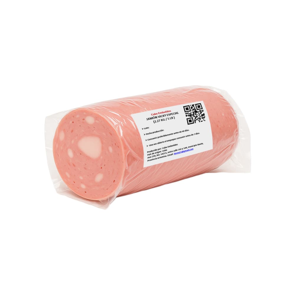Jamón vicky especial Cuba Embutidos (2.27 kg / 5 lb) - Imagen 1