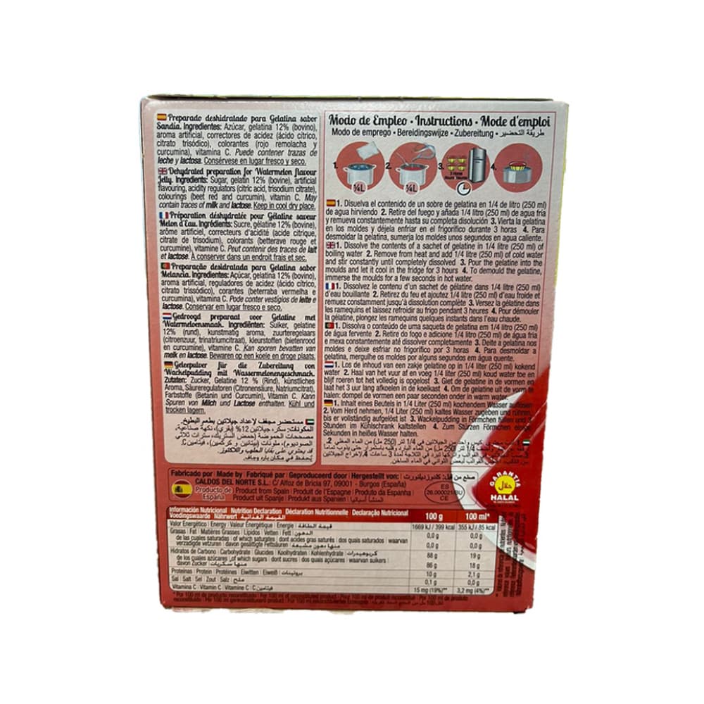 Gelatina sabor sandía Calnort (170 g / 6 oz) - Miniatura 3