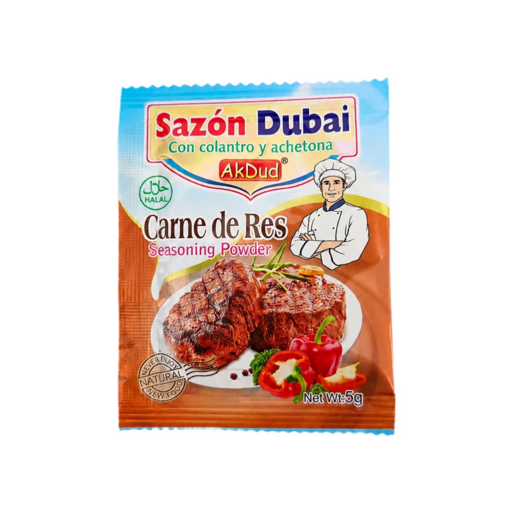 Sazón dubai de carne de res con culantro y achote akdud (5 g) - Miniatura 1
