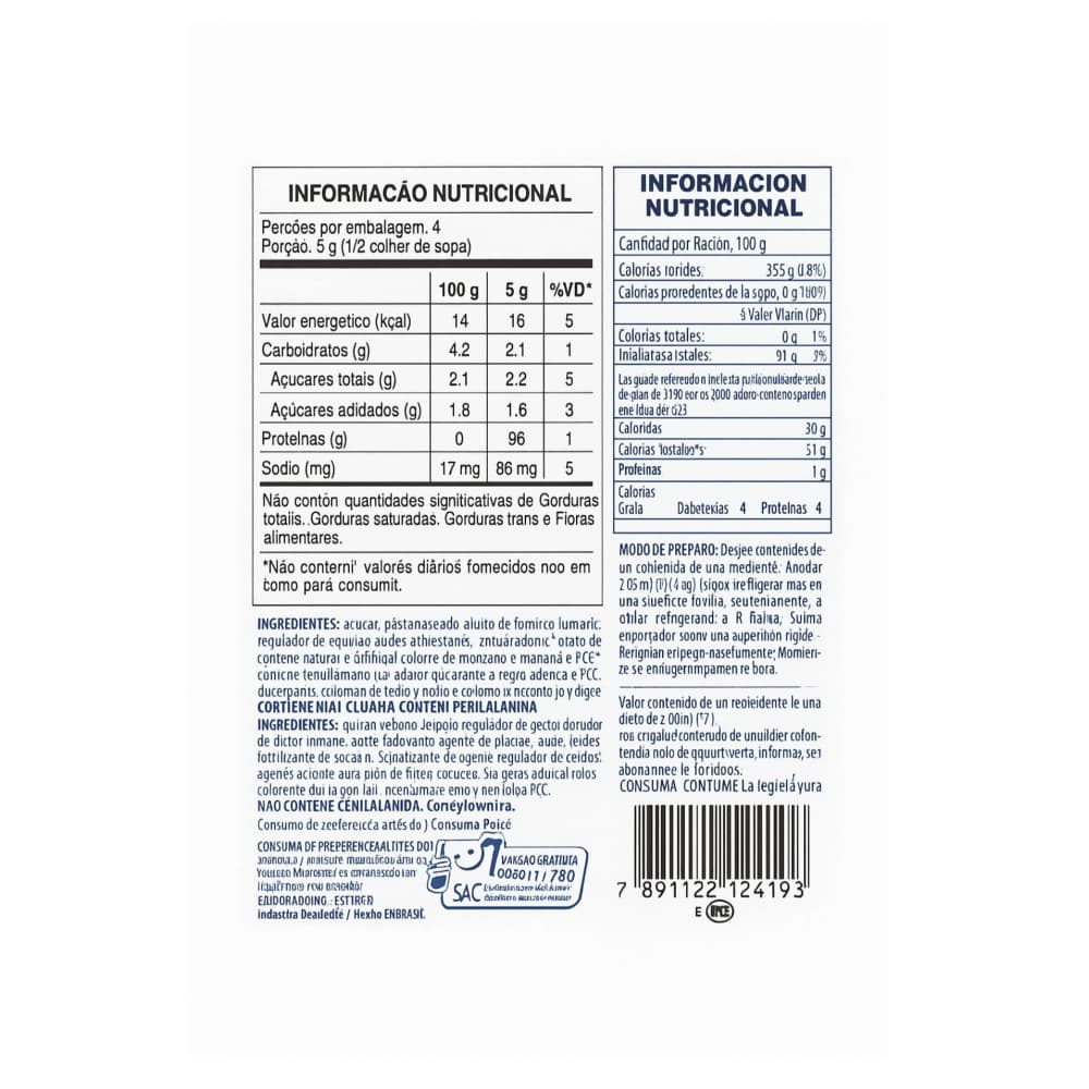 Gelatina sabor frambuesa Qualimax (20 g) - Miniatura 2