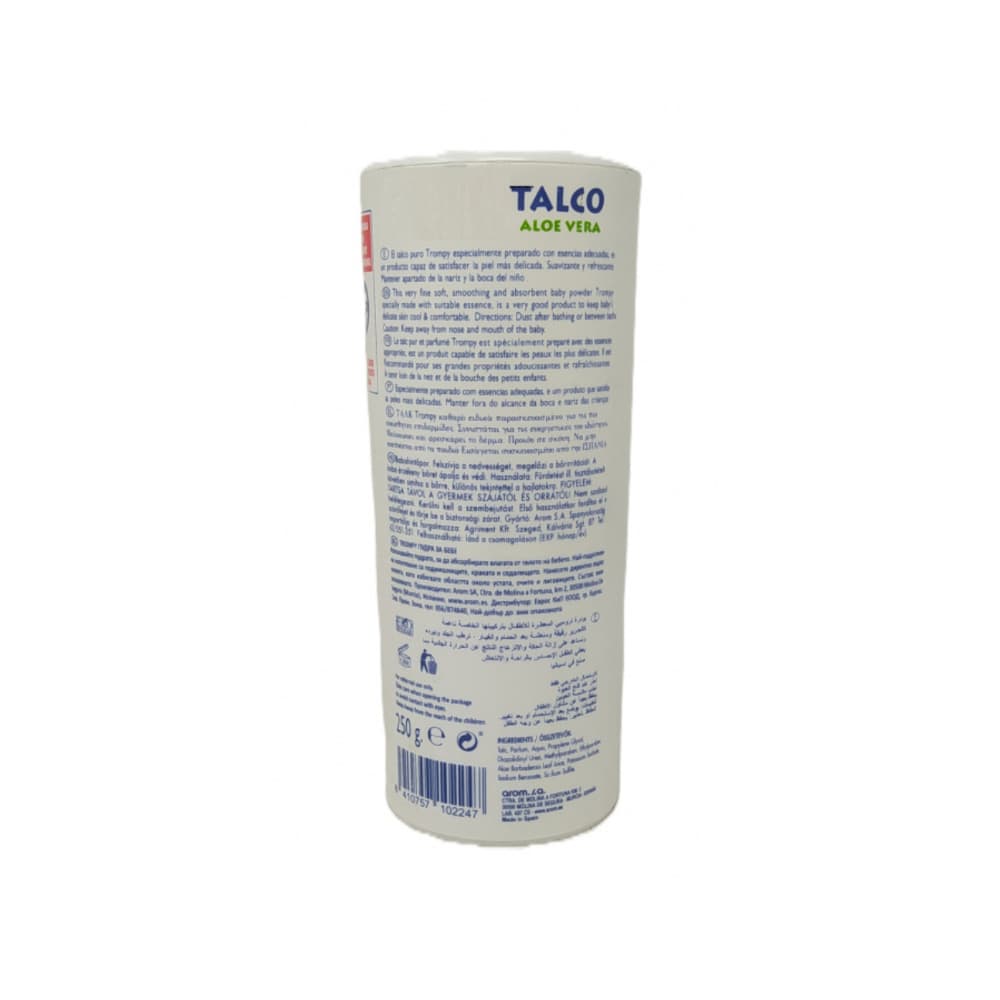 Talco infantil aloe de vera Trompy (250 g / 8.88 oz) - Miniatura 3