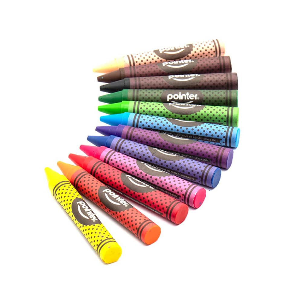 Juego de 12 crayones jumbo Pointer - Miniatura 6