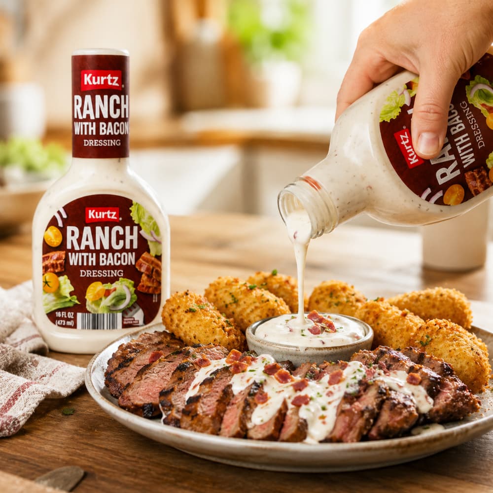 Aderezo ranch con tocino Kurtz (473 ml / 16 fl.oz) - Miniatura 5