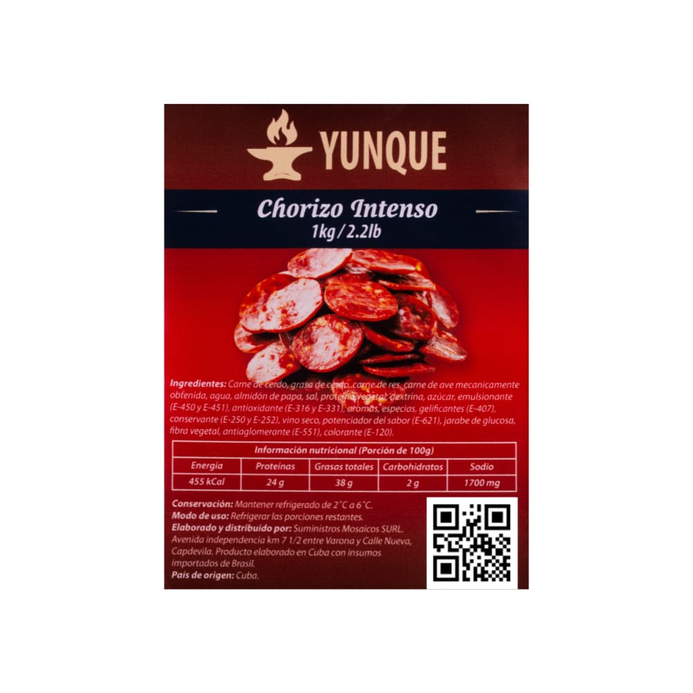 Chorizo intenso Yunque (1 kg / 2.2 lb) - Miniatura 2