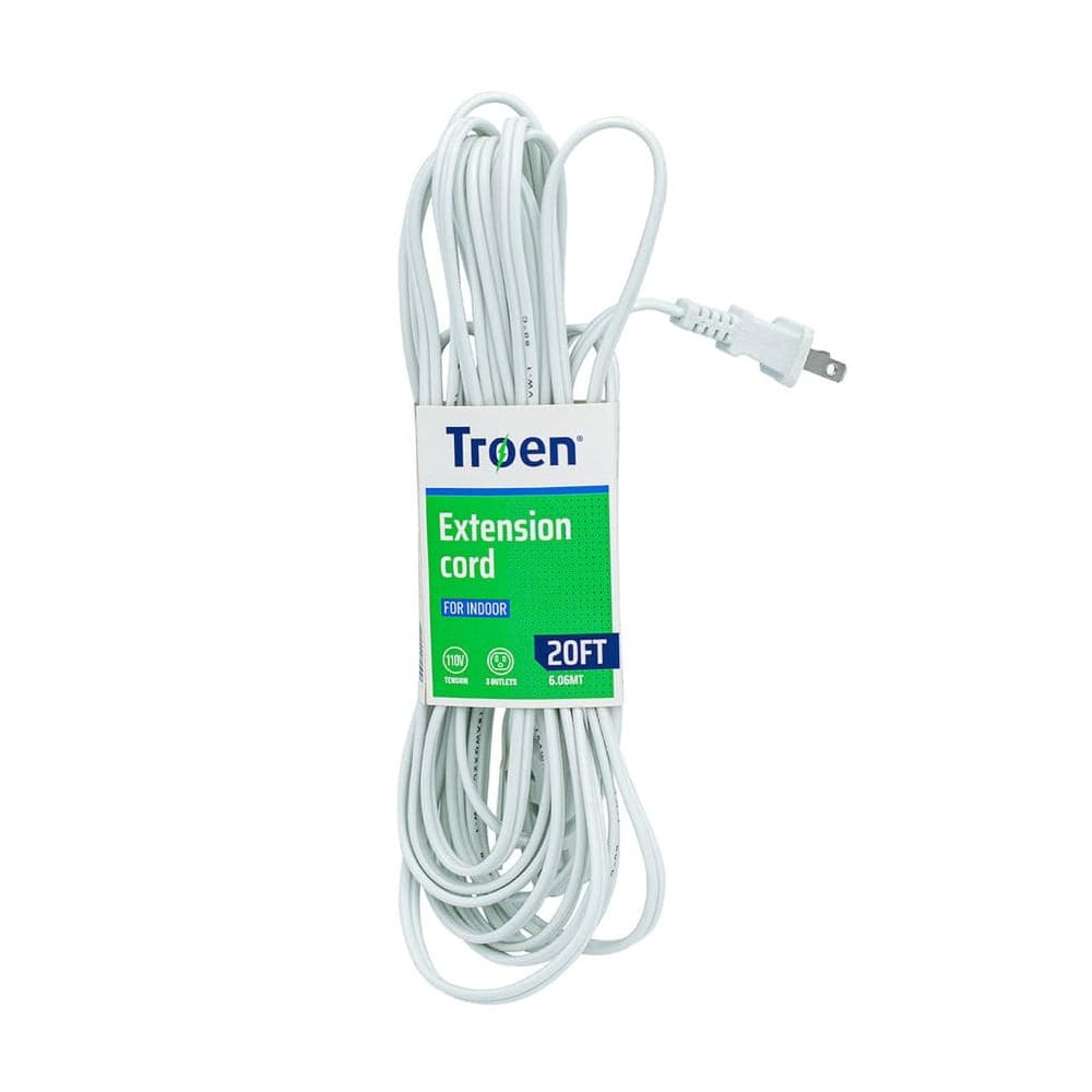 Extensión eléctrica de 6 m color blanca para interiores Troen - Miniatura 4