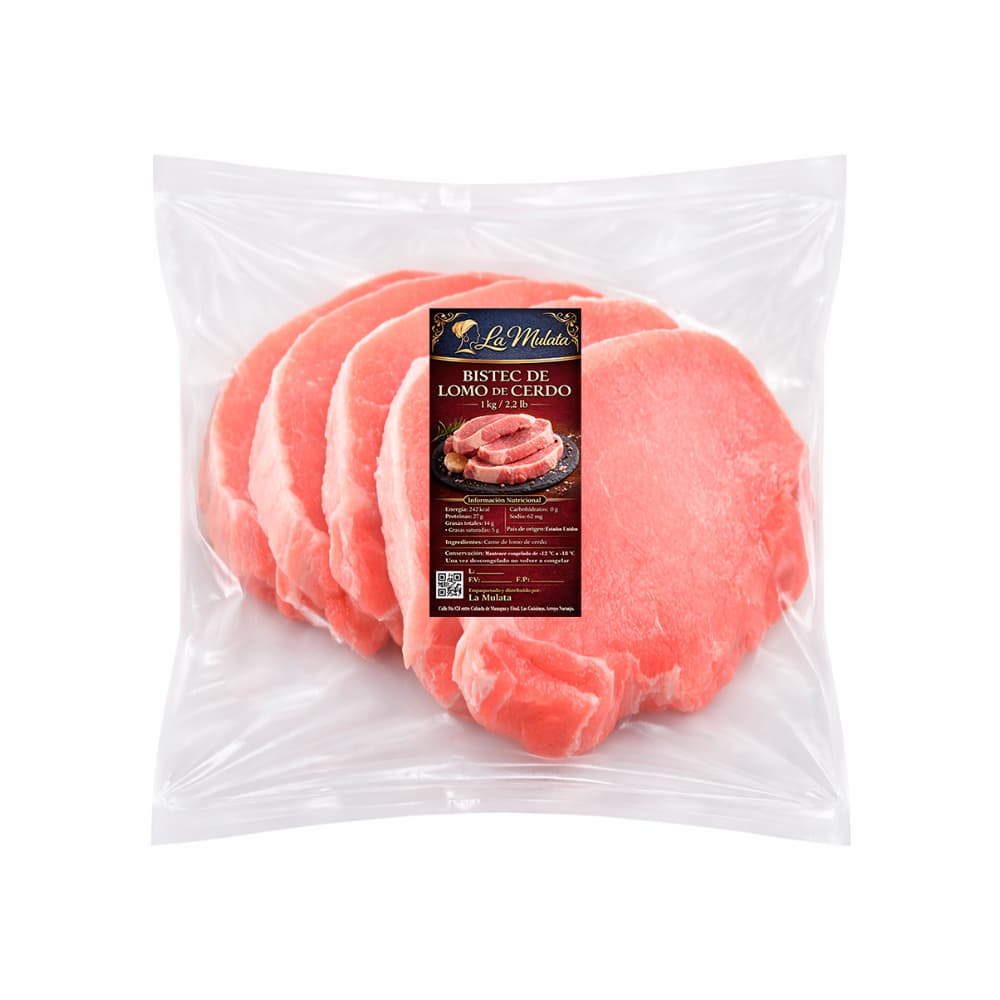 Bistec de lomo de cerdo La Mulata (1 kg / 2.2 lb) - Miniatura 1