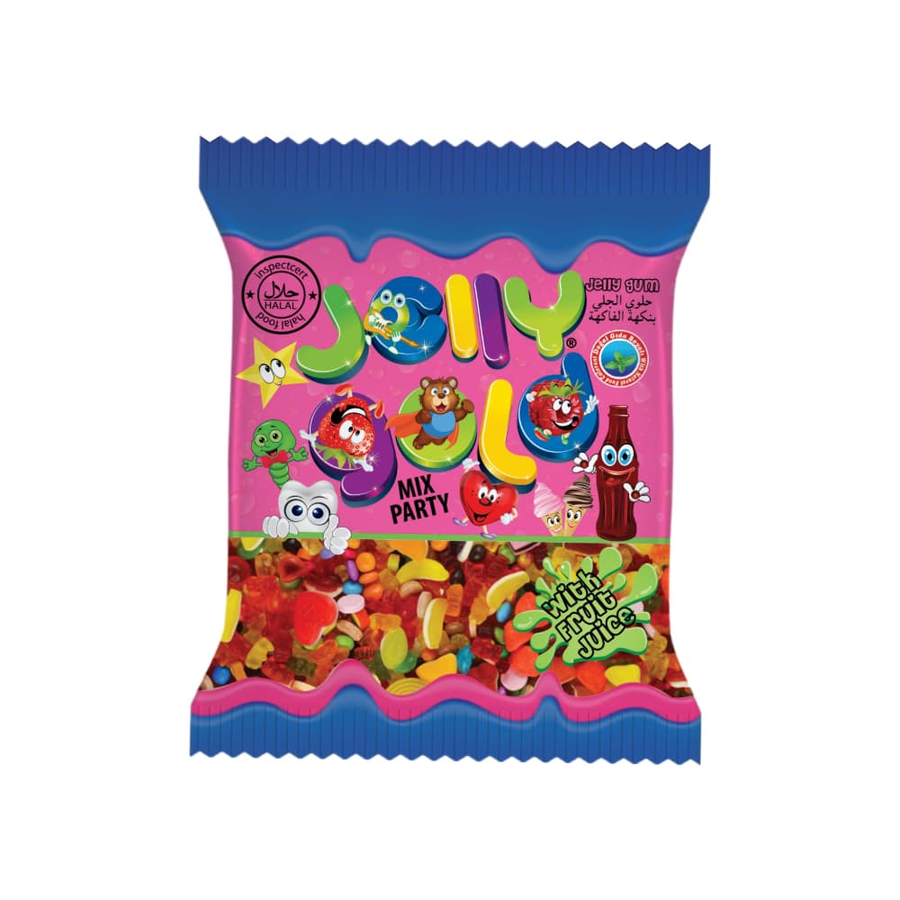 Gominolas con sabor a fruta Mix Party Jelly Gold (100 g / 3.5 oz) - Imagen 1