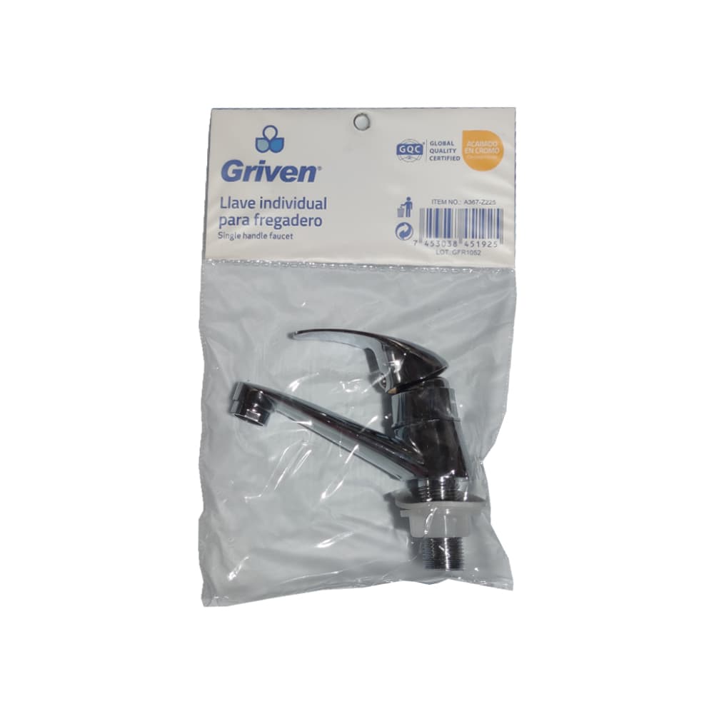 Grifo sencillo para lavamanos 1/2" Griven - Miniatura 7