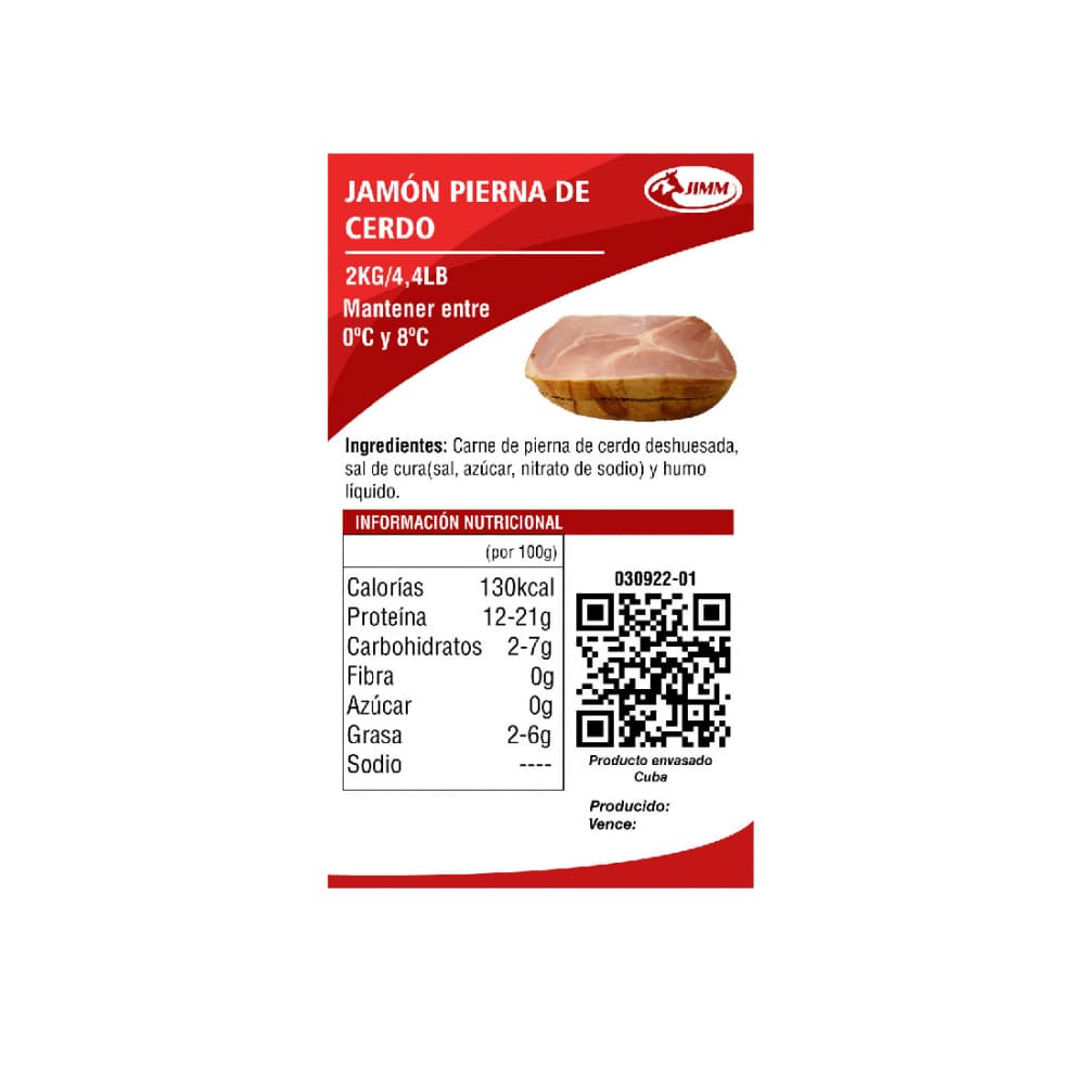 Jamón de pierna de cerdo Jimm (2 kg / 4.4 lb) - Miniatura 4