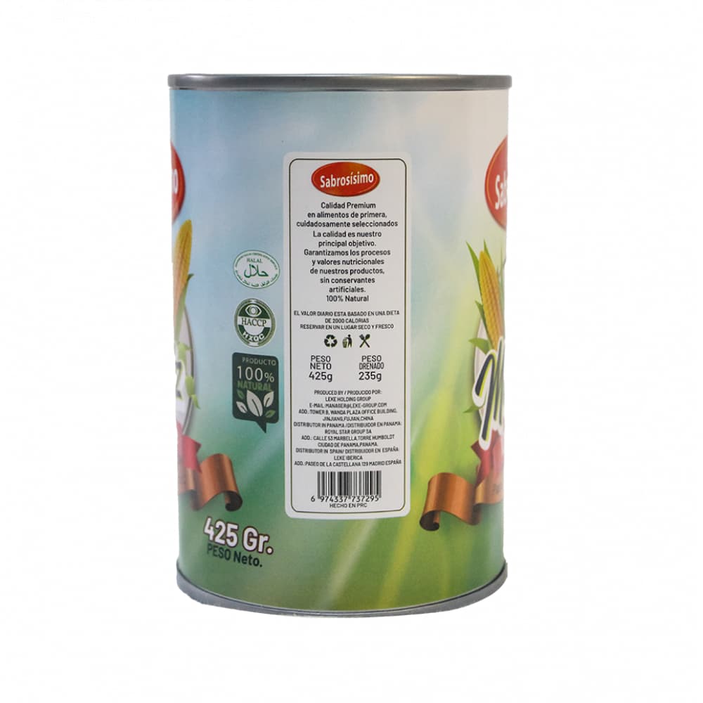 Maíz dulce en granos en conserva Sabrosísimo (425 g / 14.99 oz) - Miniatura 2