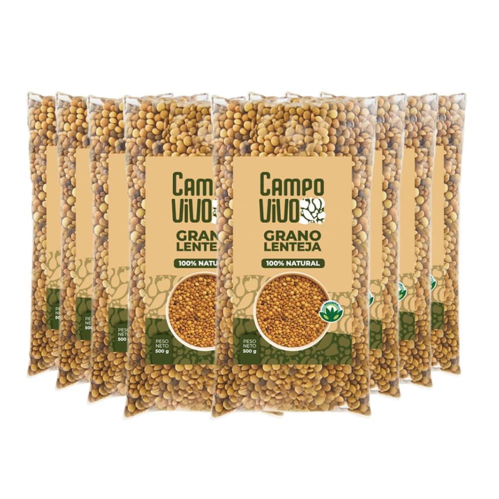 Lentejas Campo Vivo (8 x 500 g / 1.1 lb) - Imagen 1