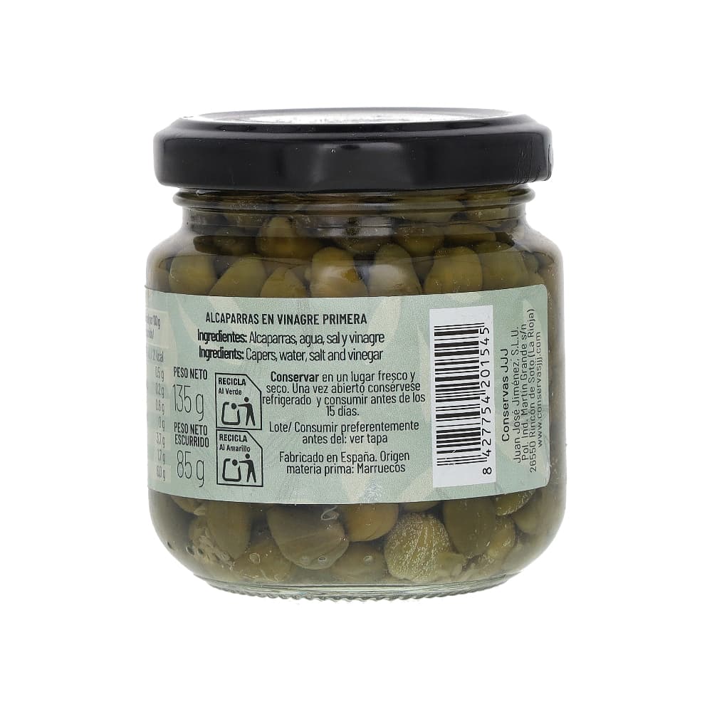 Alcaparras en vinagre primera calidad La Huerta de al Lado (135 g / 4.76 oz) - Miniatura 3