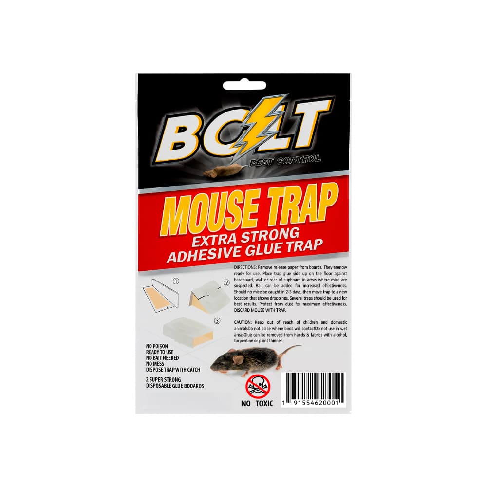 Trampa de pegamento adhesivo extra fuerte para ratones Bolt (2 U) - Miniatura 2